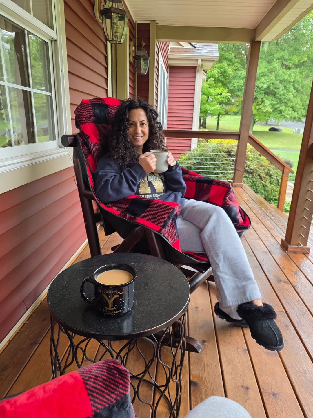 Customer photo review of The Chair Blanket