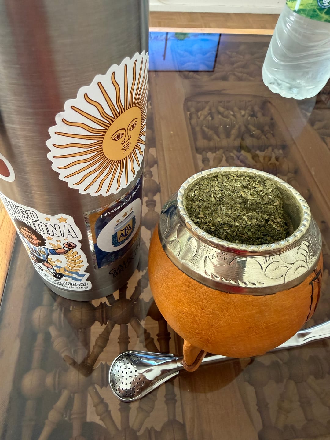 Customer photo review of Maté Torpedo Classique Camel — Couture Uruguayenne, Pièce Unique N°1