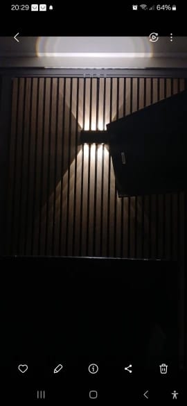 Customer photo review of Rechargeable Up and Down Wall Lamp