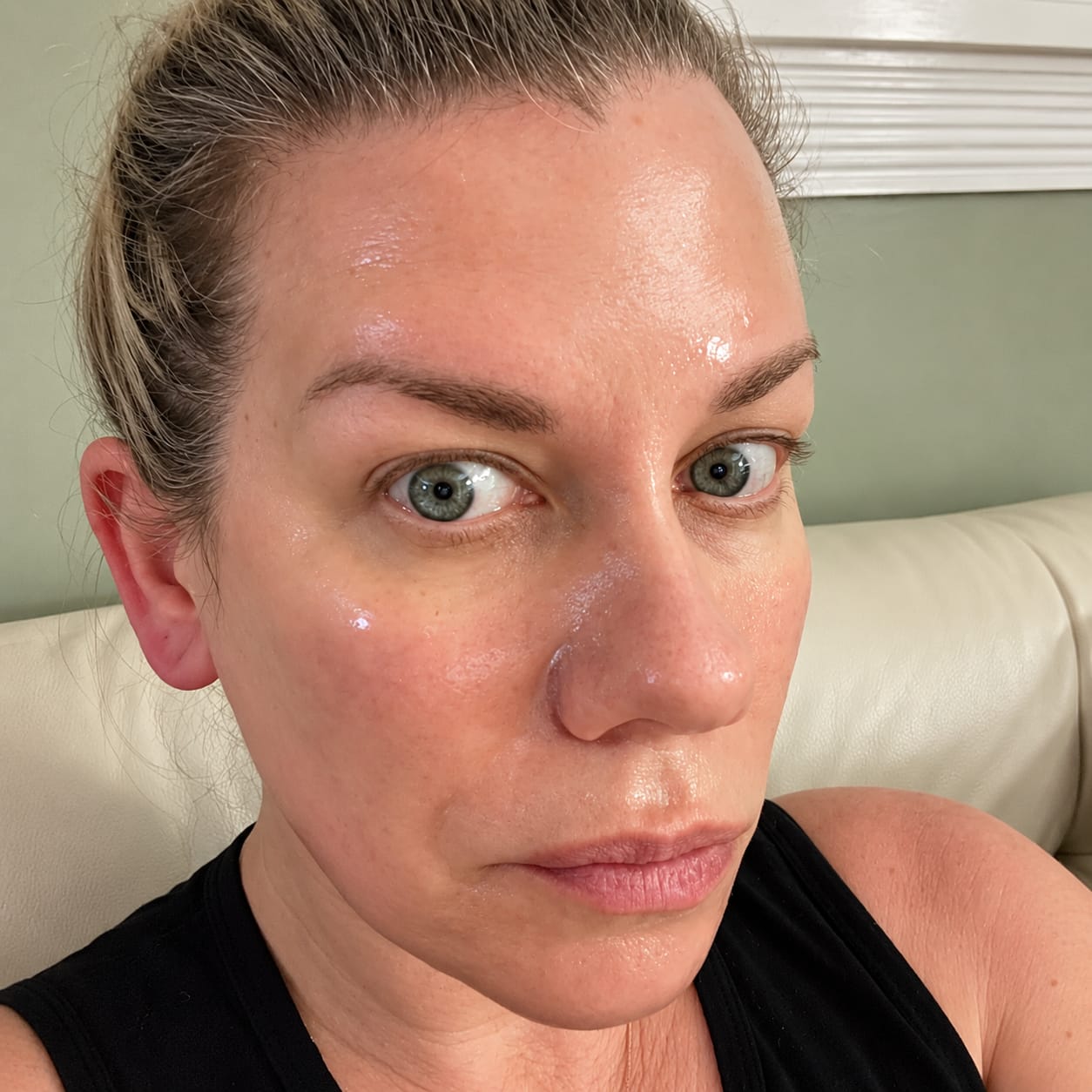 Customer photo review of Collagen Night Wrapping Mask