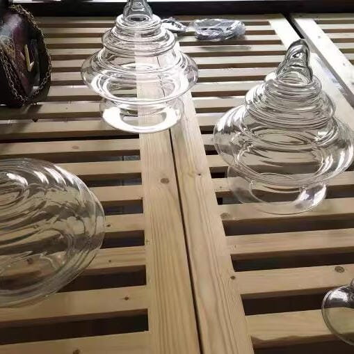 Customer photo review of Glass Pendant Light, Handcrafted Tiered Shade, Adjustable 150 cm Cord