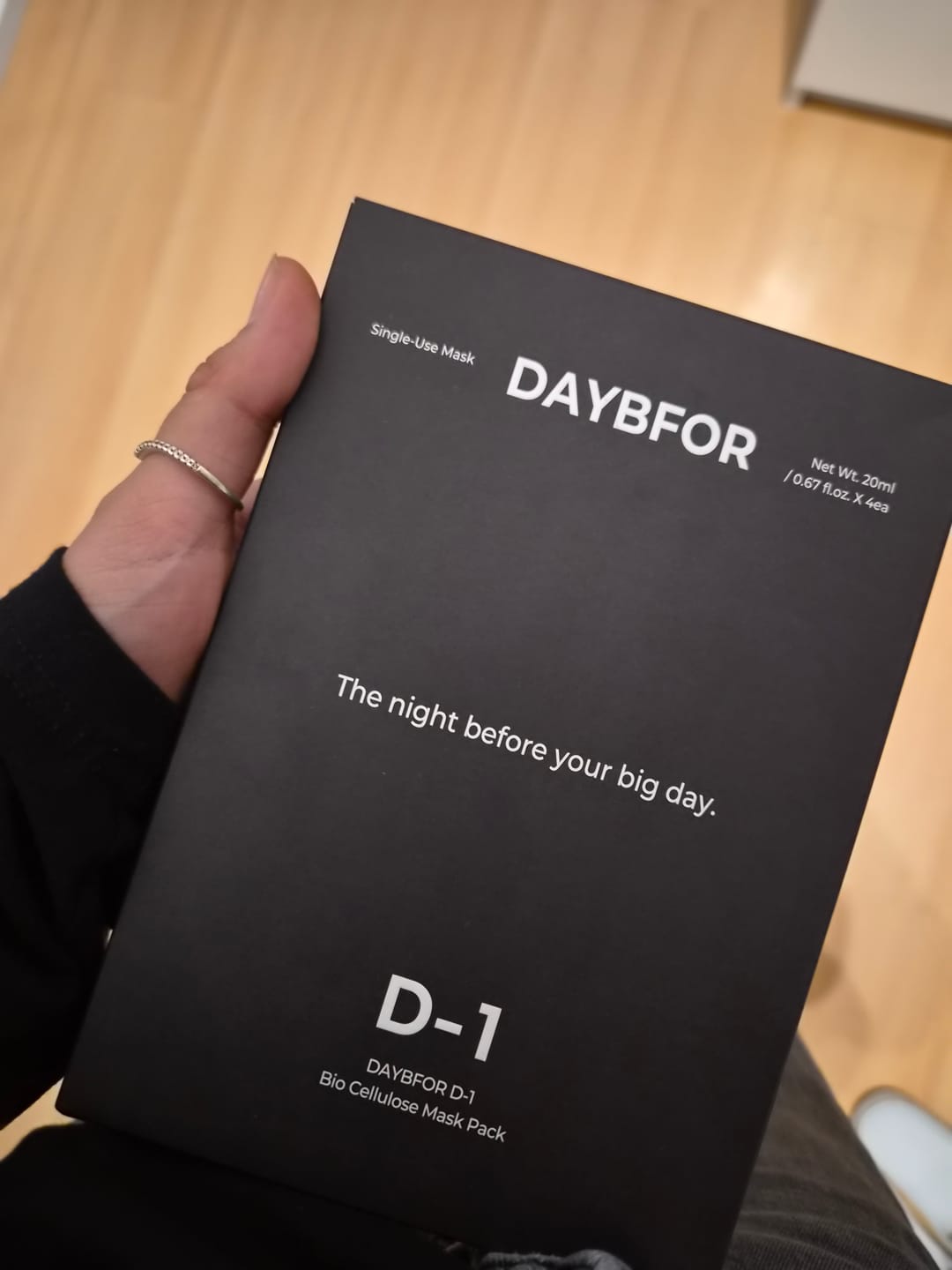 Customer photo review of D-1 Bio-Cellulose Mask
