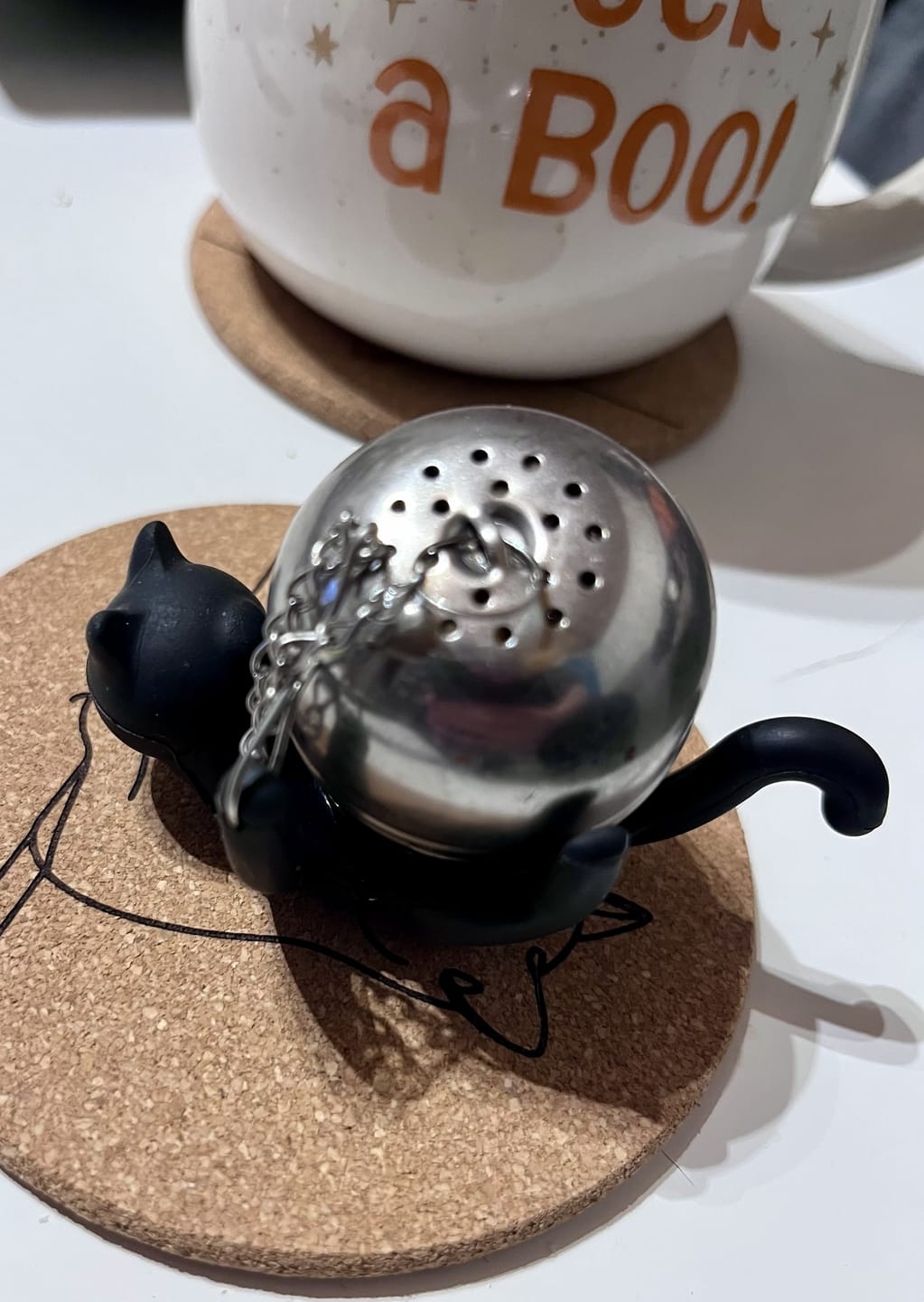 Customer photo review of Cattea – Tee-Ei als schwarze Katze für magische Teerituale