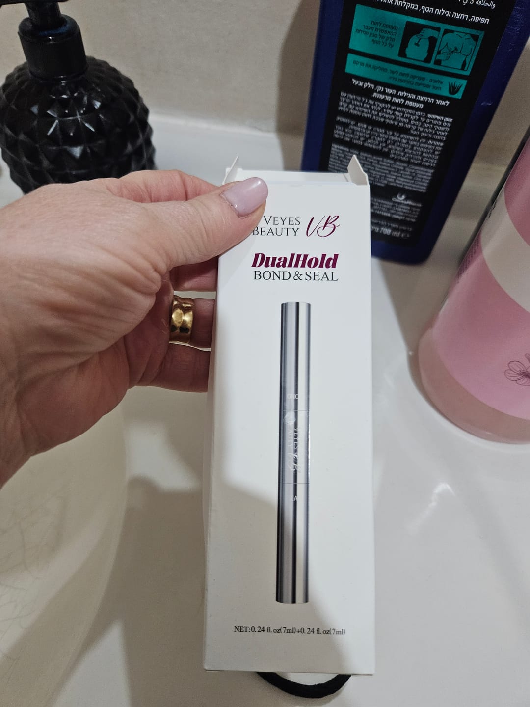 Customer photo review of DualHold Bond & Seal - Black 14ml