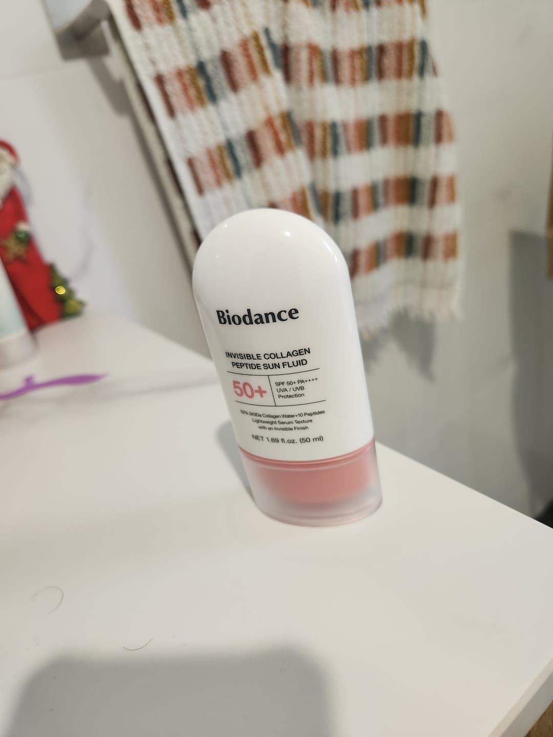 Customer photo review of Biodance Invisible Collagen Peptide Sun Fluid SPF50+ 50ml
