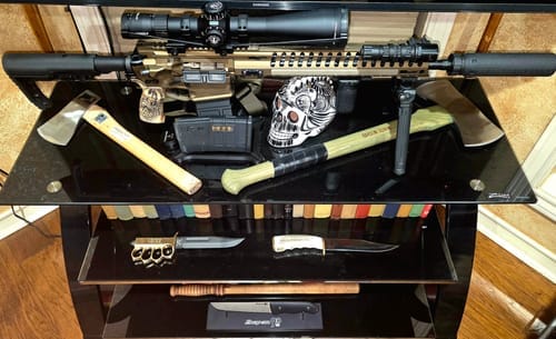 Customer photo review of Functional double bit axe "Vargstal"