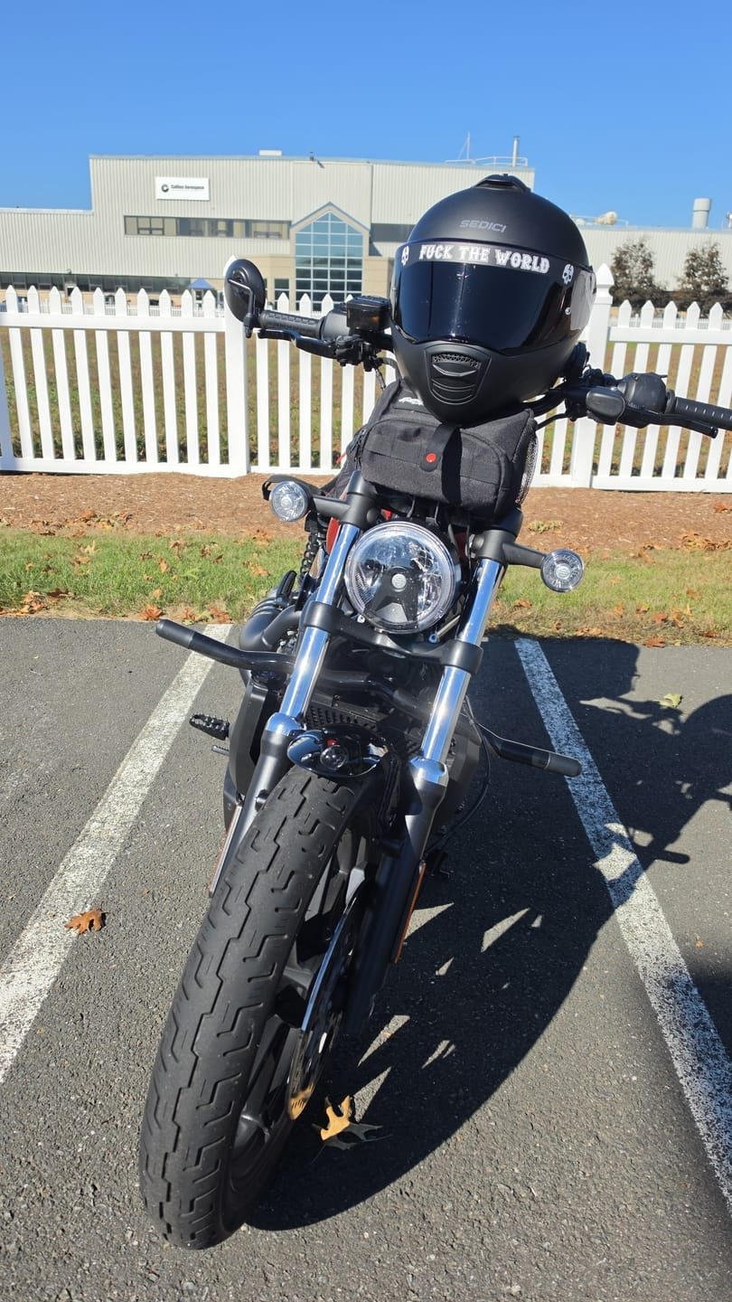 Customer photo review of FUCK THE WORLD HELMET VISOR