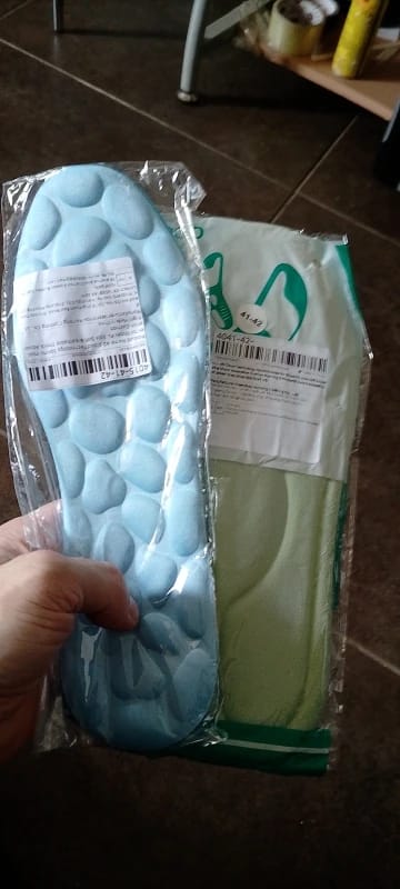 Customer photo review of Plantillas Amortiguadoras Nube