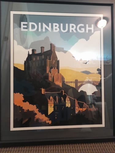 Customer photo review of Affiche Vintage Édimbourg