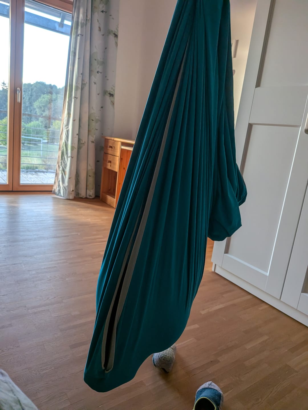 Customer photo review of ®KleineWunder Therapieschaukel aus Baumwolle in Blau