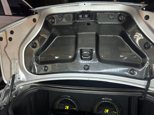 Customer photo review of 2016-2025 Chevy Camaro Trunk Liner Gloss Carbon Fiber