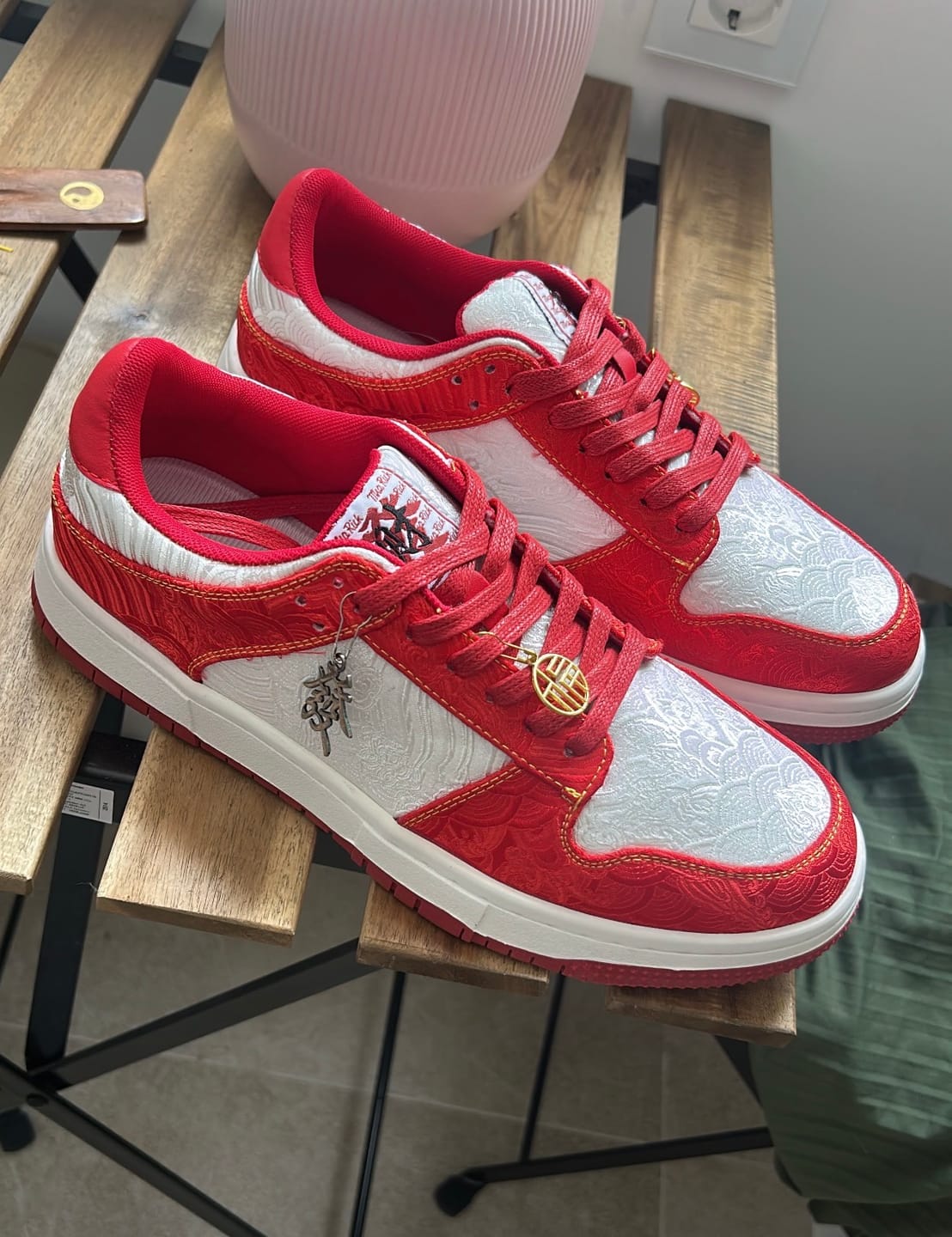 Customer photo review of The Red Seal, Silk Sneakers