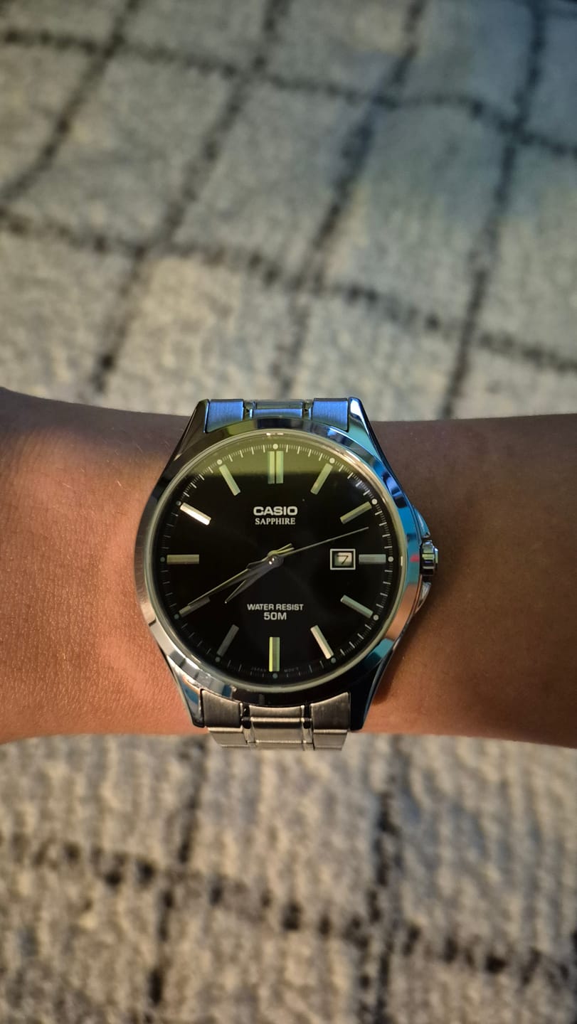 Customer photo review of Reloj Casio Sapphire Análogo MTS-115D-1AV Correa de Acero