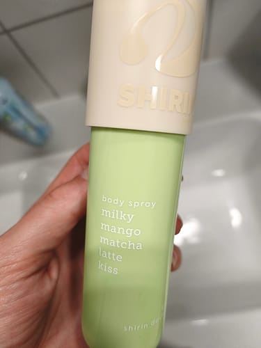 Customer photo review of Body Spray Milky Mango Matcha Latte Kiss