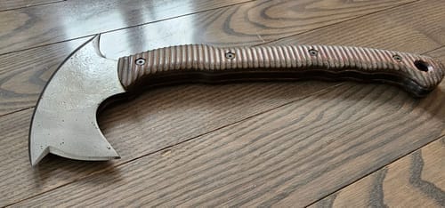 Customer photo review of Combat tomahawk "Barong" with polymer composite handle