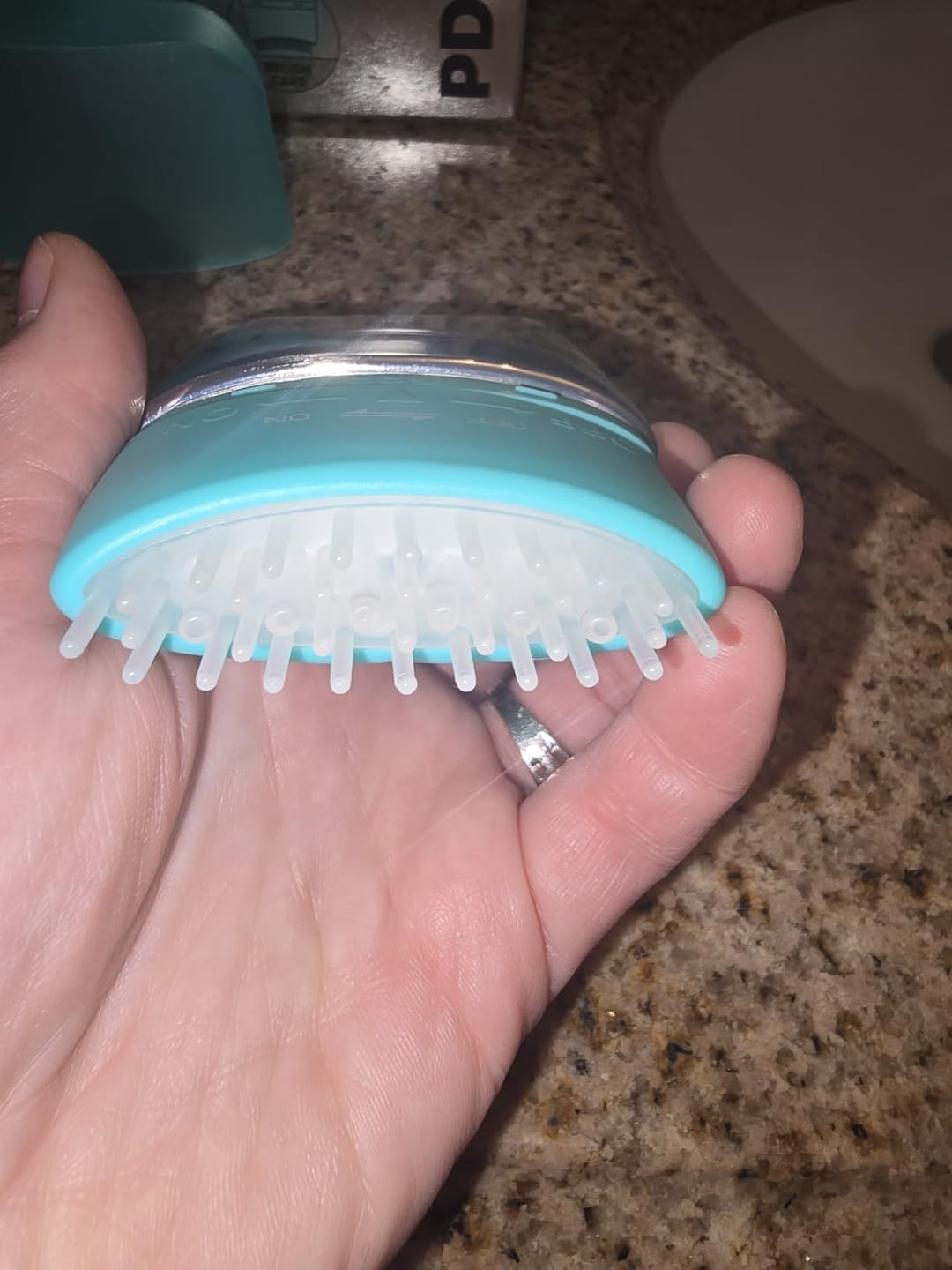 Customer photo review of PDRN Brush Hair Serum