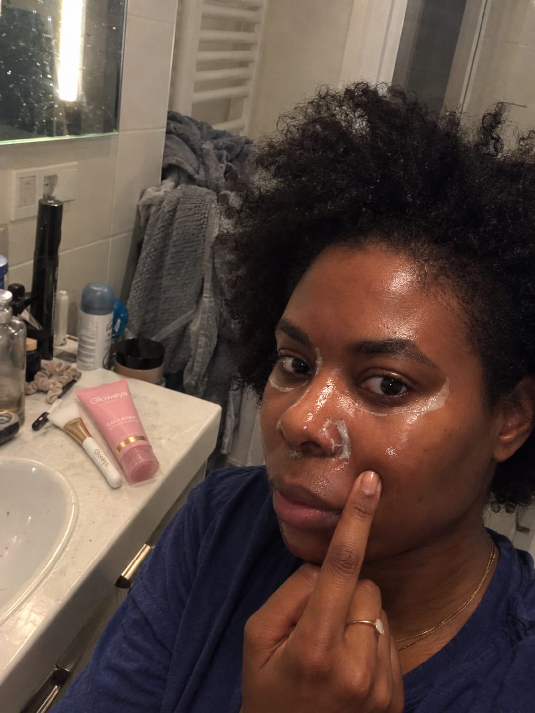 Customer photo review of Bio-Collagen Mask + Brush
