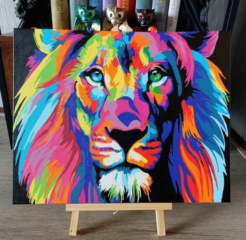 Customer photo review of Lion Pop Art