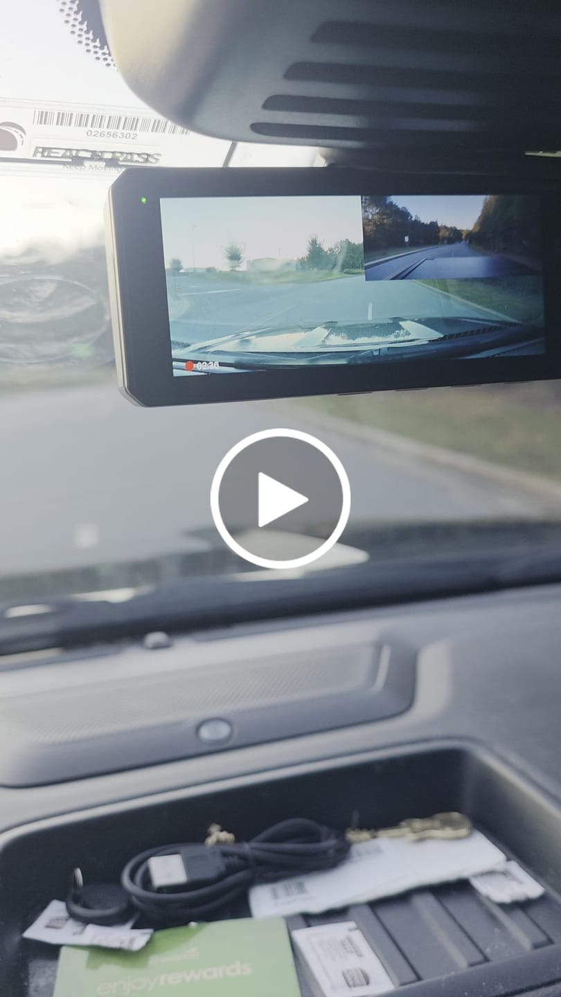 Customer video review of F77 STARVIS 2 4K+4K Dual IMX678 Wi‑Fi Dash Cam