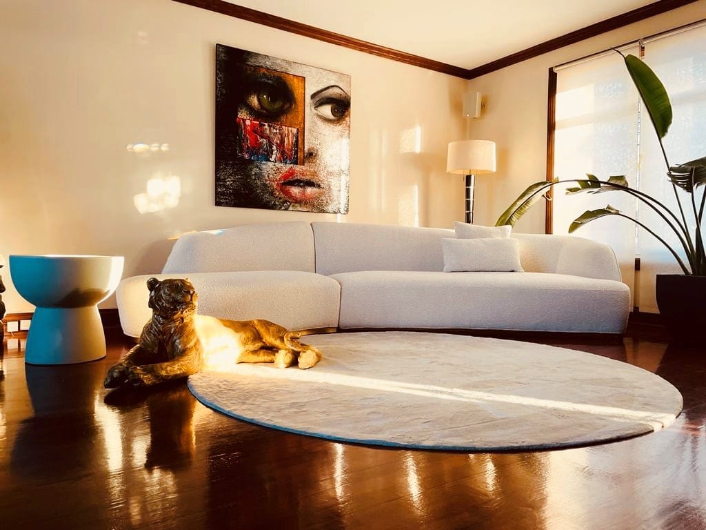 Customer photo review of Reya Form Curved Modular Sectional