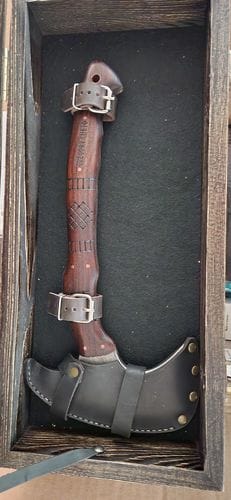 Customer photo review of Сustom made tomahawk "Ogun"