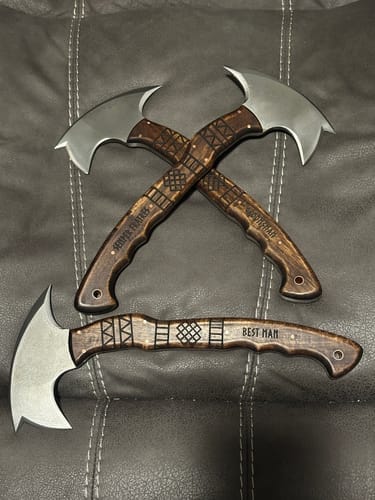 Customer photo review of Сustom made tomahawk "Ogun"