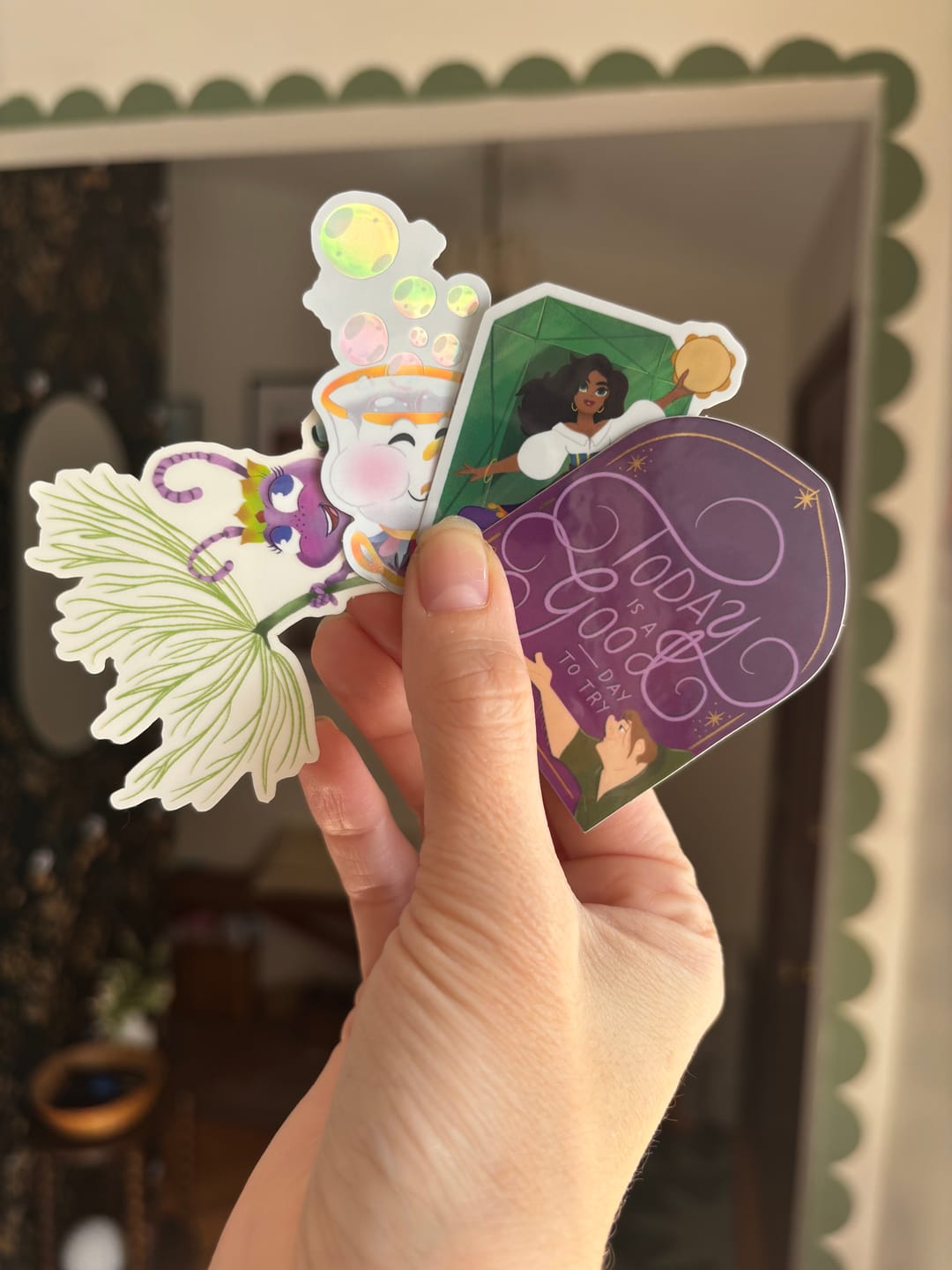 Customer photo review of Hunchback of Notre Dame God Help the Outcasts Sticker – Mirror Glossy Waterproof Disney Vinyl
