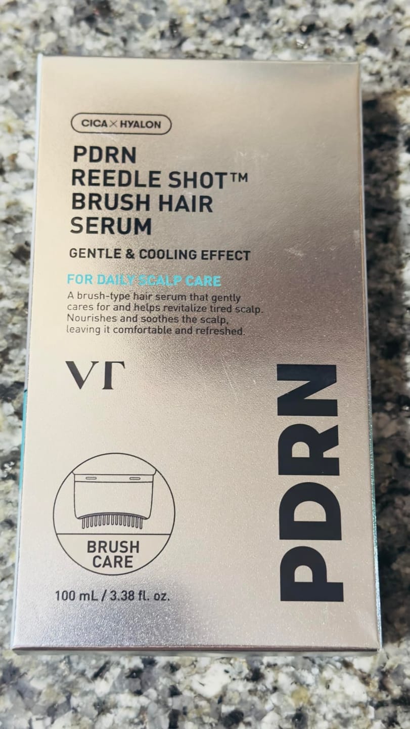 Customer photo review of PDRN Brush Hair Serum