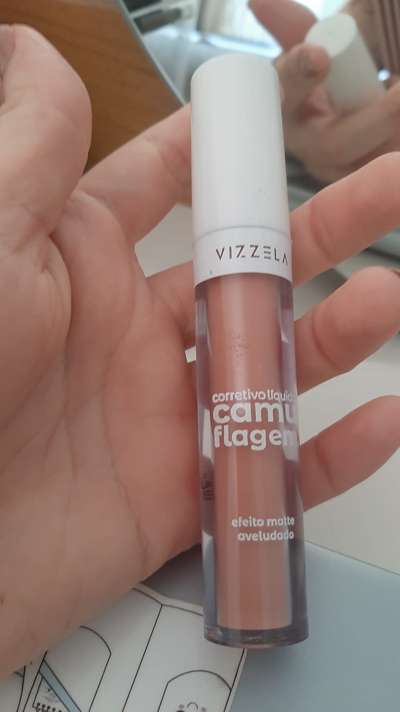 Customer photo review of Corretivo Camuflagem – Salmão - Vizzela