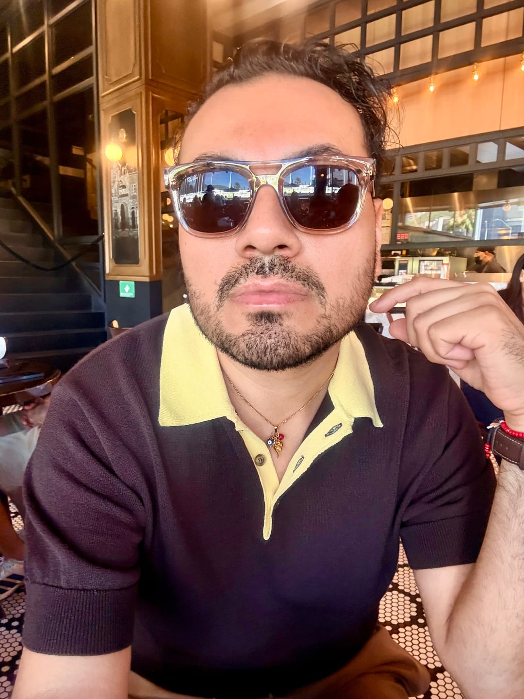 Customer photo review of Collar Con Dije Elefante, Herradura, Ojo y Trebol