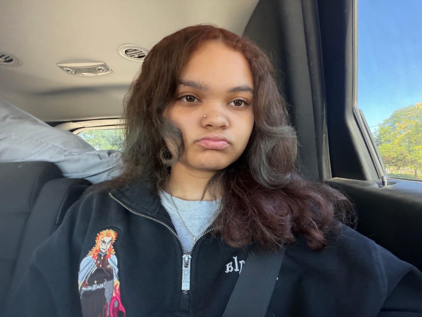 Customer photo review of 5197 - Demon Slayer: Kimetsu no Yaiba - Quarter Zip