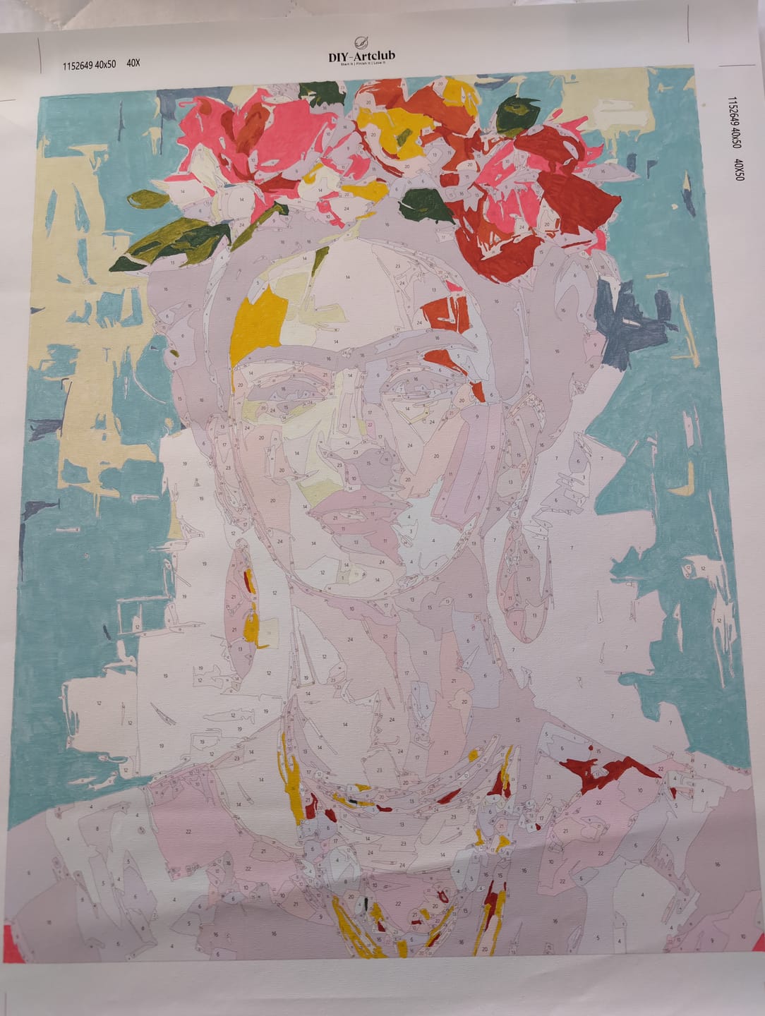 Customer photo review of The Blue Bookshop | Paint by Number