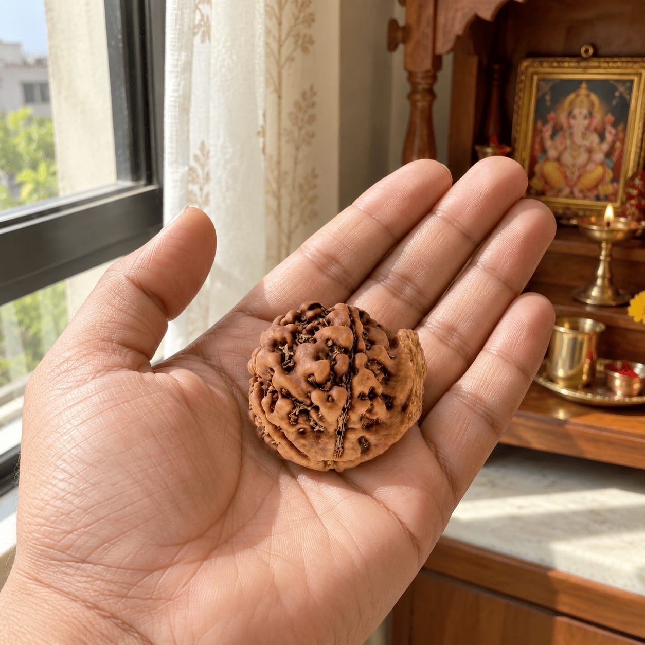 Customer photo review of Ganesh Mukhi Rudraksha (Nepali)