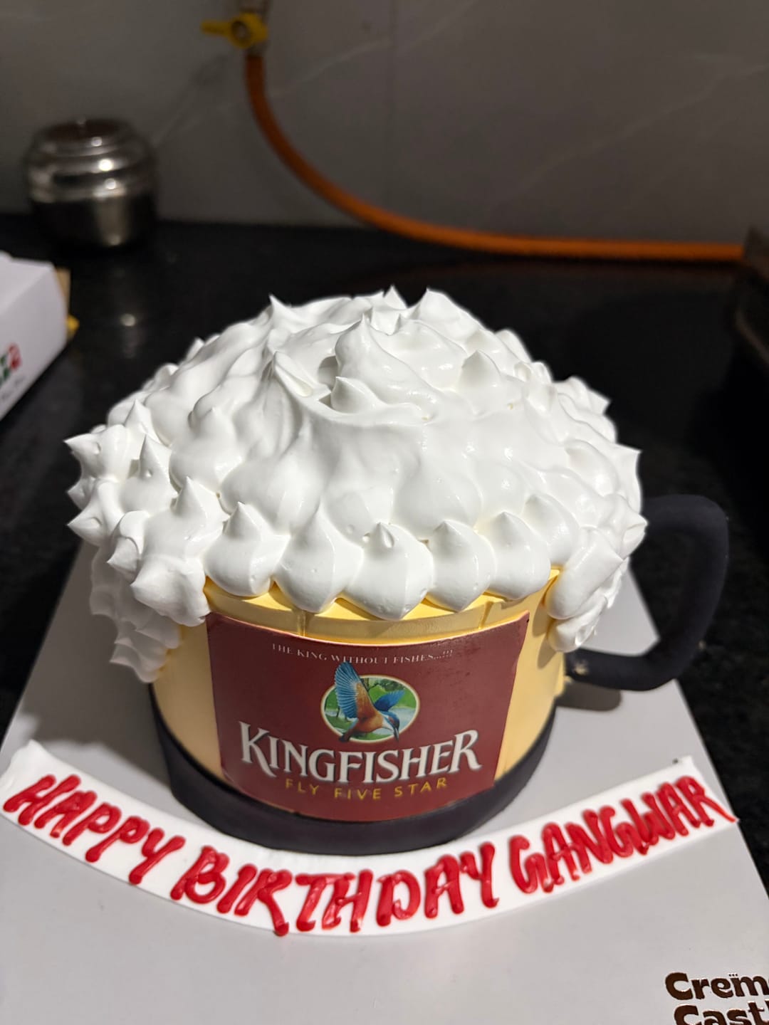 Customer photo review of Beer Custom Cake
