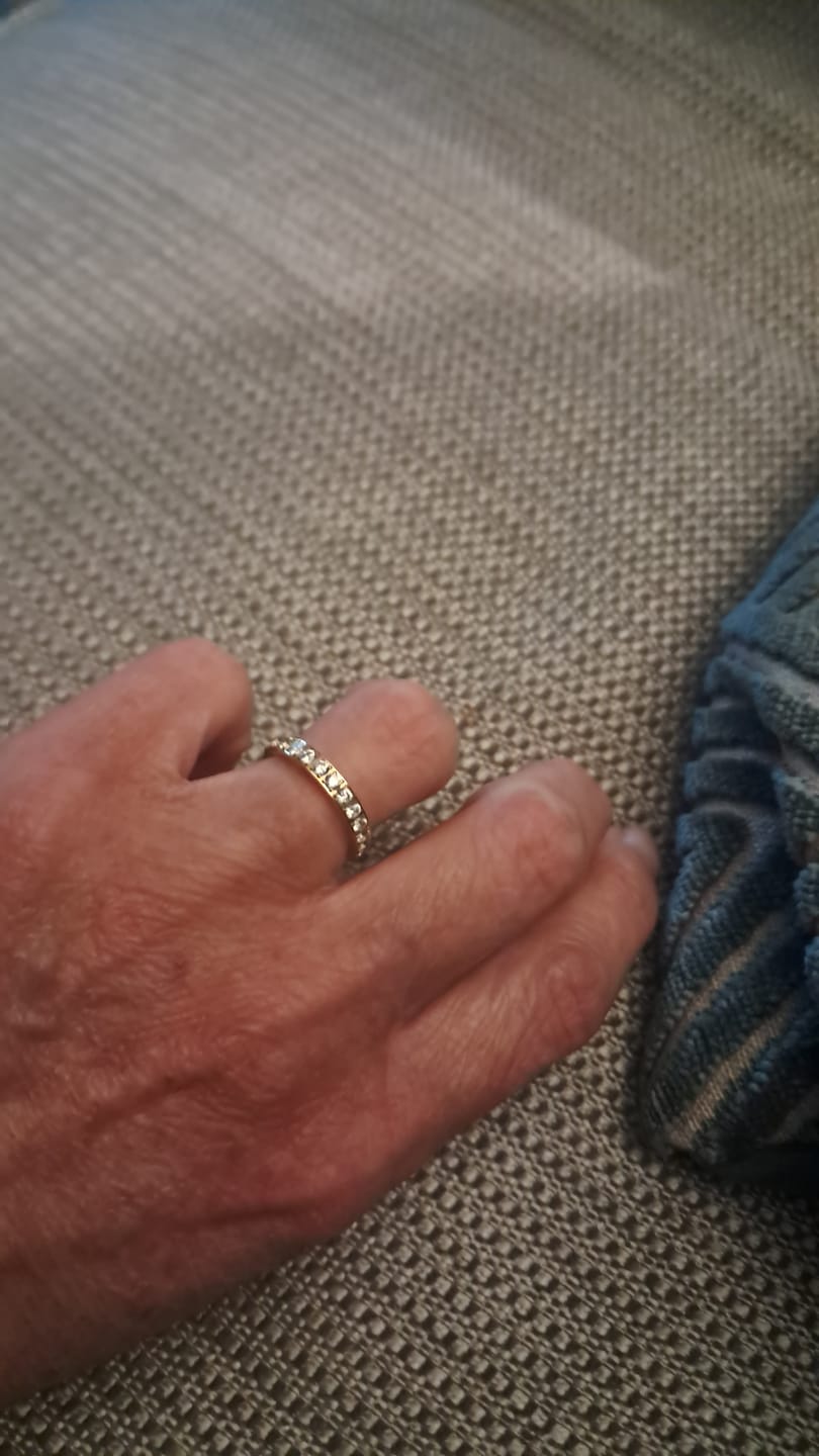 Customer photo review of Eternity Band Ring