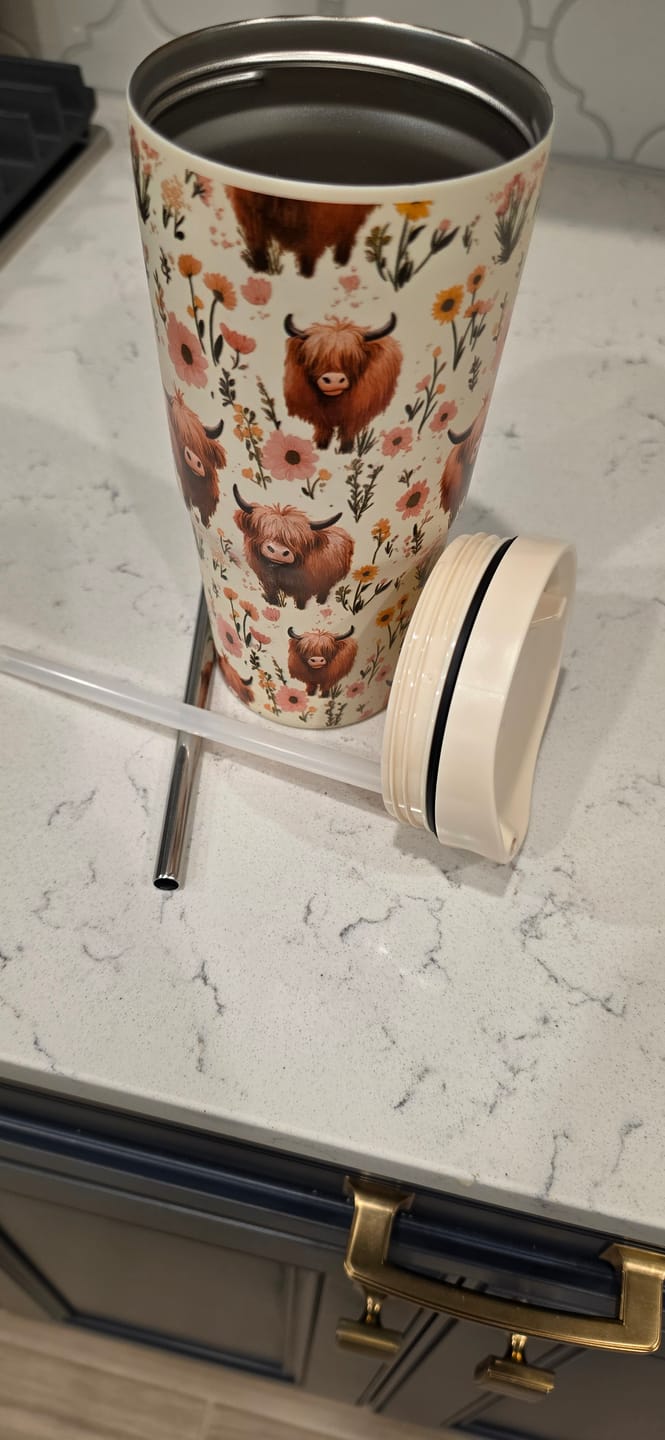 Customer photo review of To-Go Buddy | Highland Cow