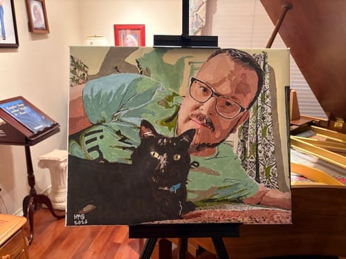 Customer photo review of Custom Paint by Numbers Kit