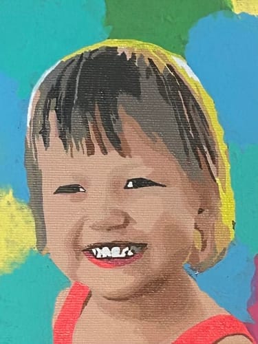 Customer photo review of Custom Paint by Numbers Kit