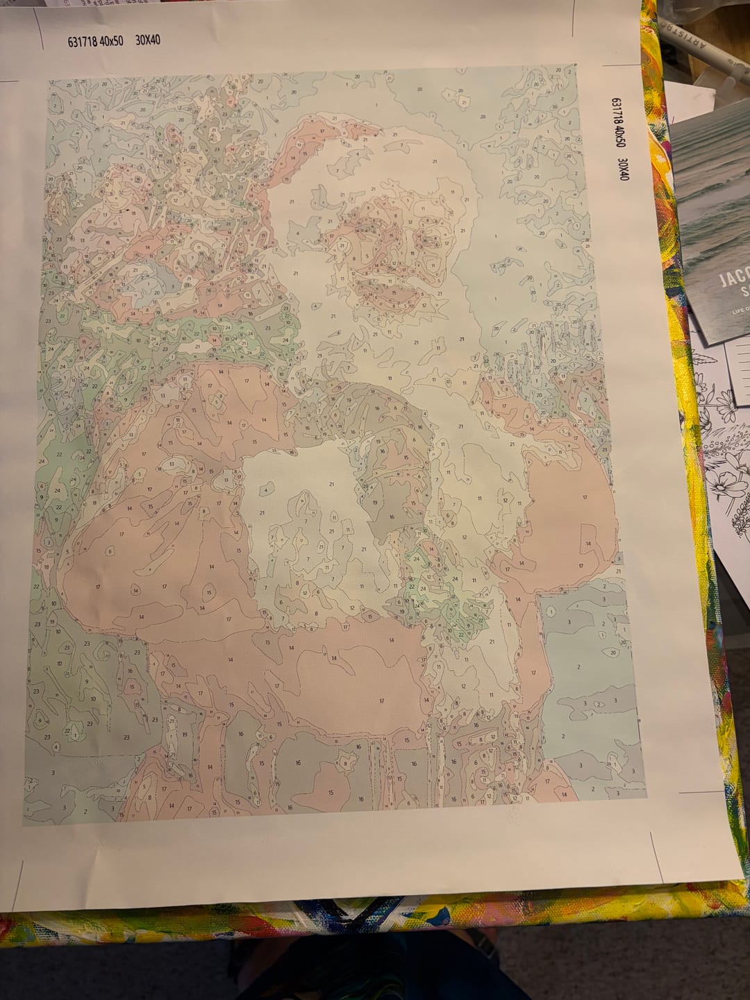Customer photo review of Surprise Painting | Paint by Numbers
