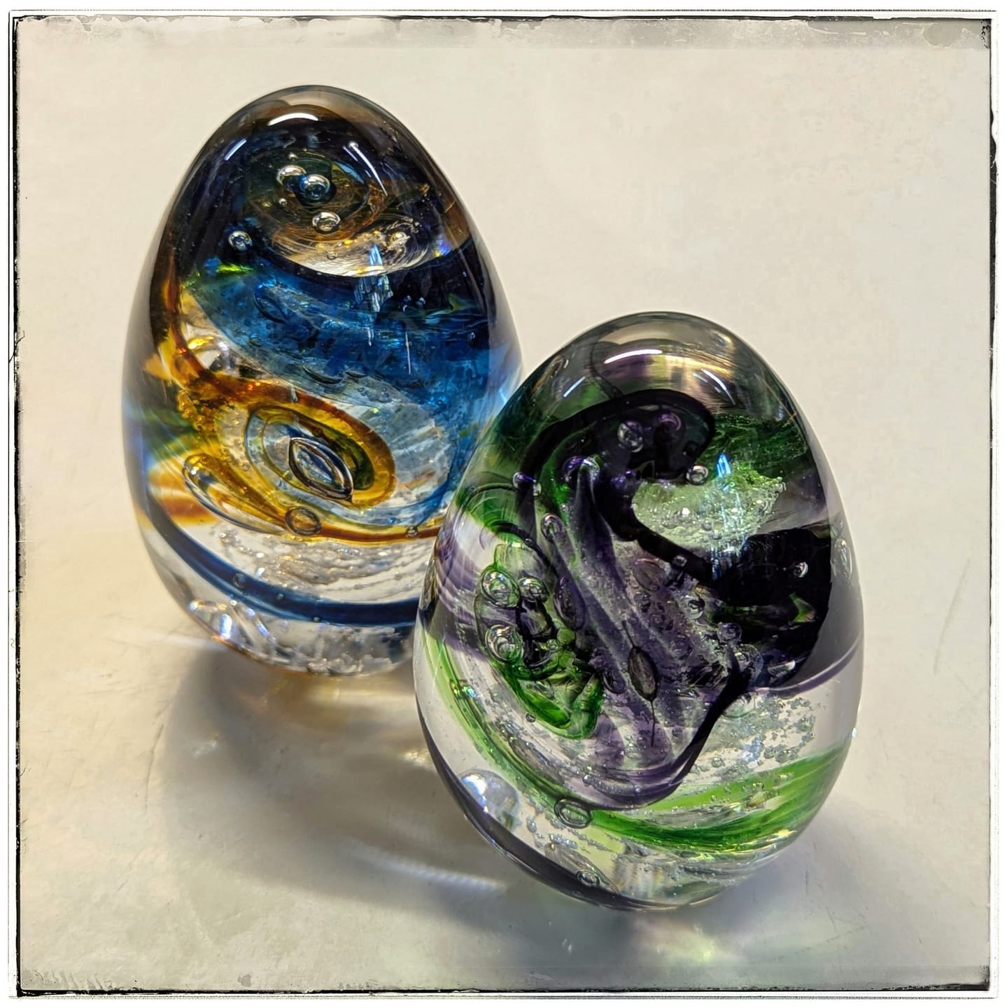 Customer photo review of Glimmer Egg with Cremation Ash