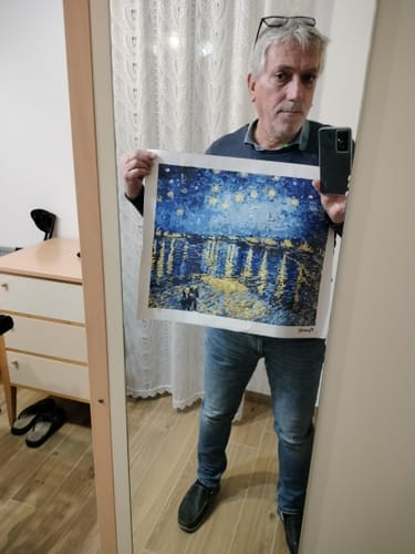 Customer photo review of Van Gogh Nuit Etoilée sur le Rhône