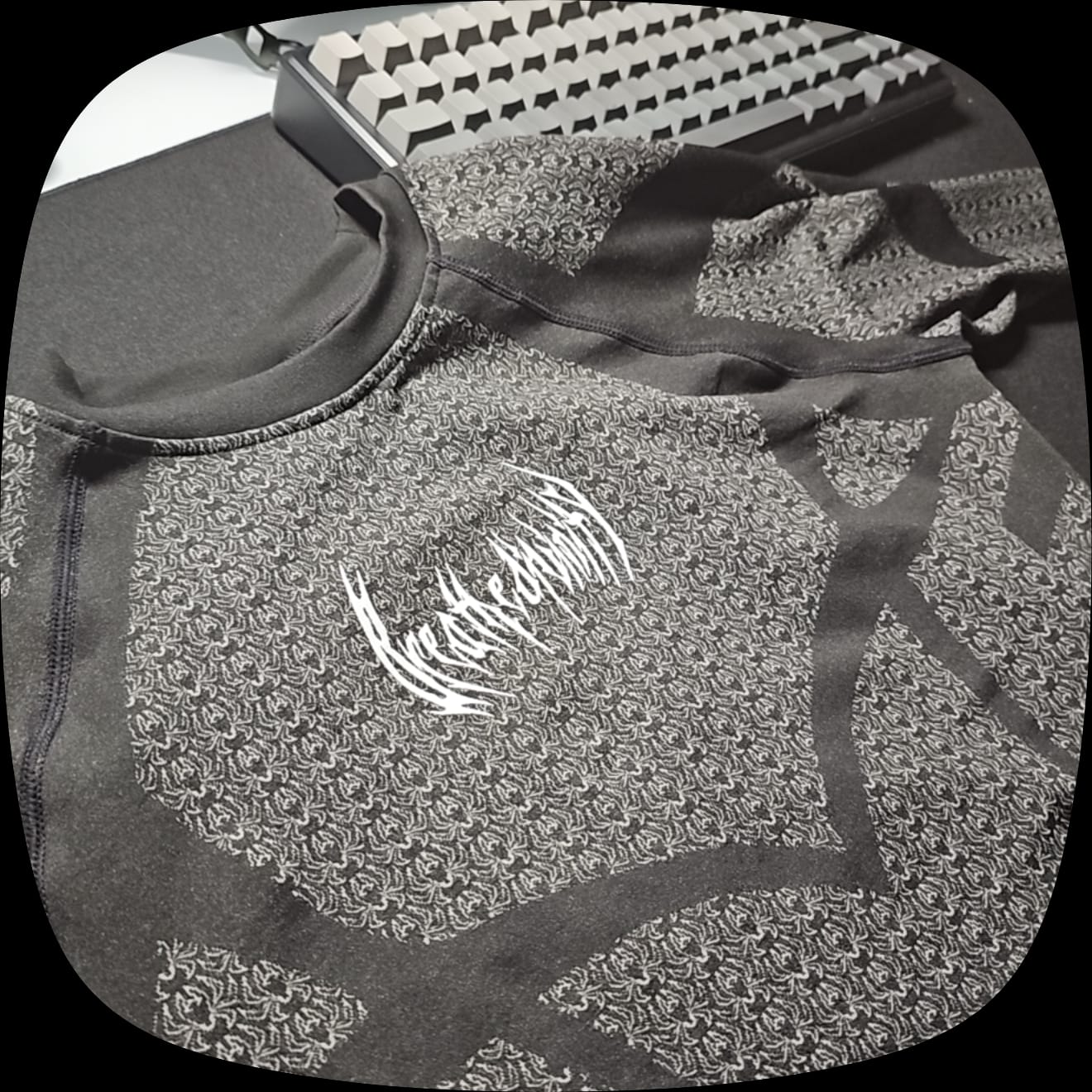 Customer photo review of Doom Tech™ Spider-Corpse Longsleeve Compression [VOID BLACK]