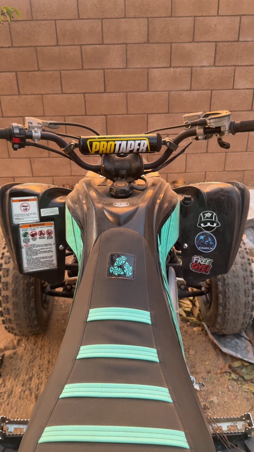 Customer photo review of Custom Seat Cover: 2024 Yamaha Raptor 700
