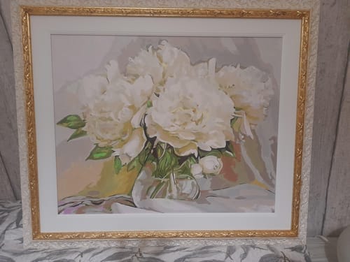 Customer photo review of Pivoines blanches
