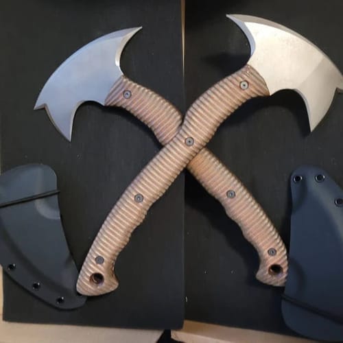 Customer photo review of Combat tomahawk "Barong" with polymer composite handle