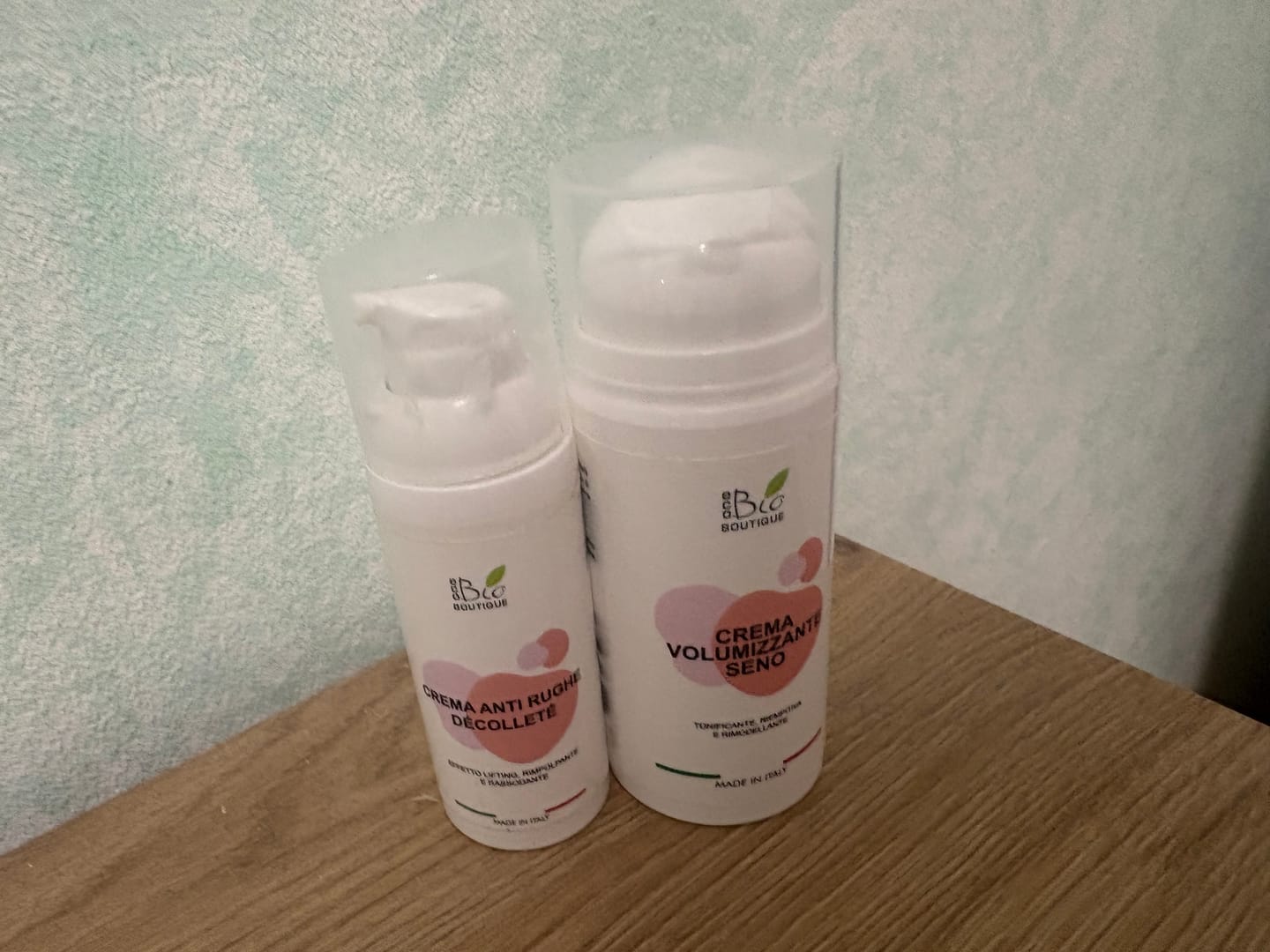 Customer photo review of Crema Anti Rughe Décolleté