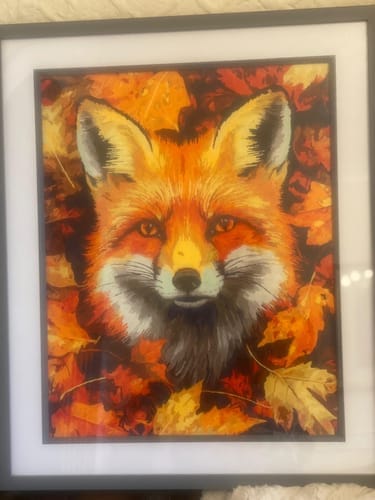 Customer photo review of Renard dans les feuilles d'Automne