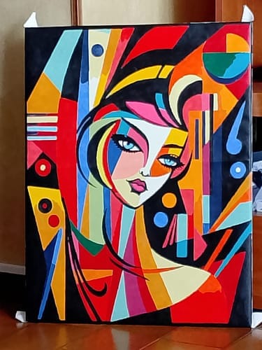 Customer photo review of Femme abstraite style Picasso