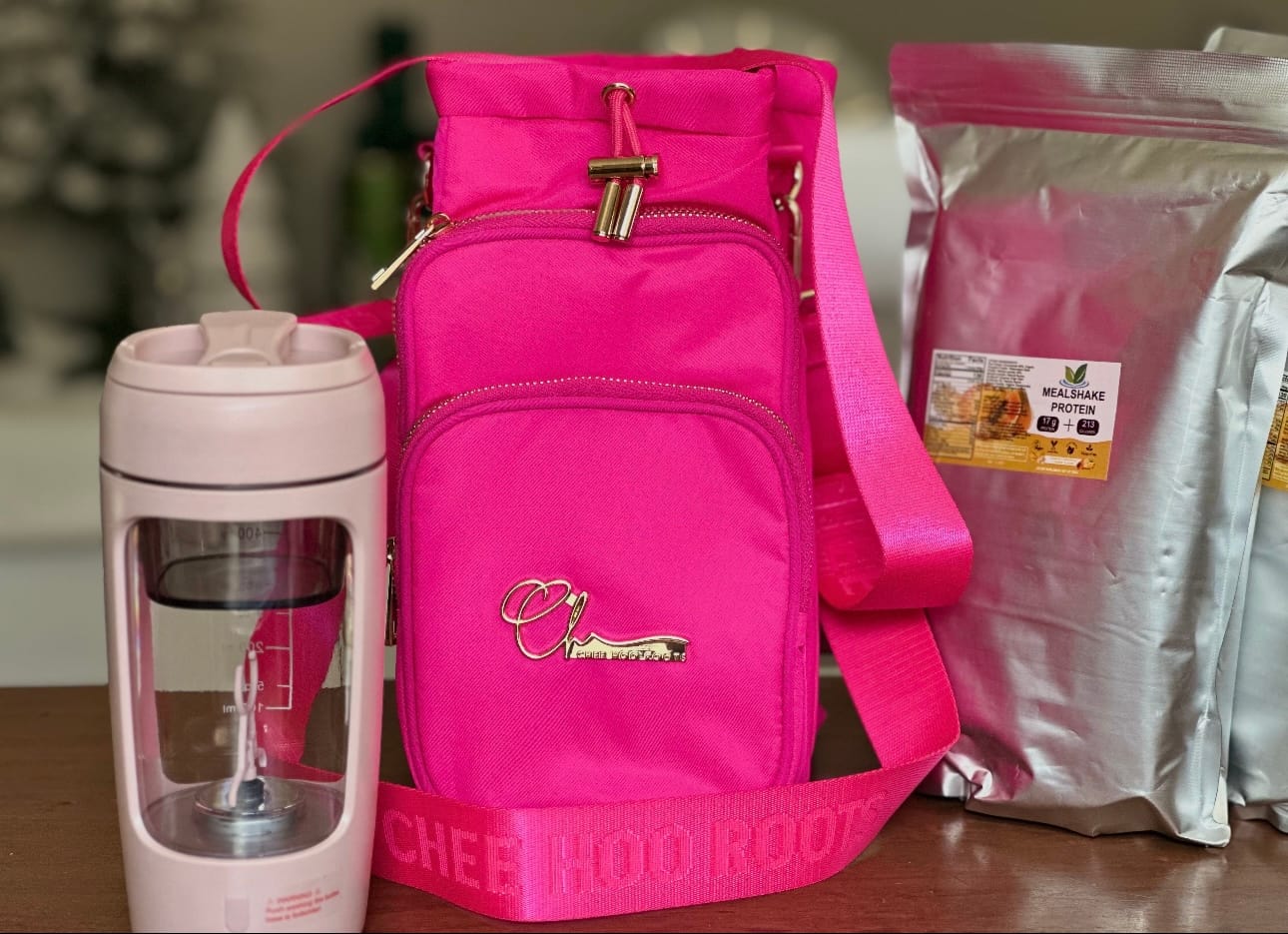 Customer photo review of Hot Pink Bag & Baby Pink Mixer Bundle
