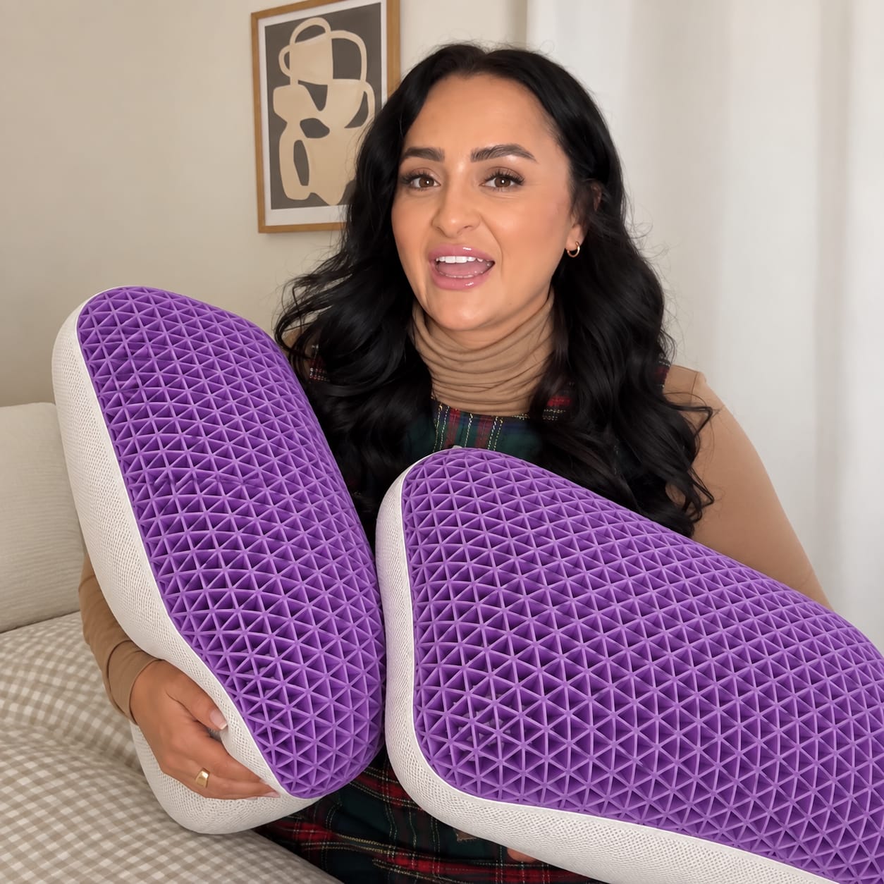 Customer photo review of Hollow Air Ergonomic Pillow™